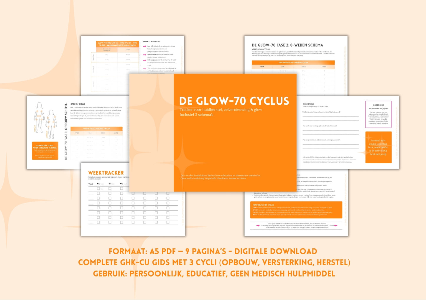 Glow-70 Cyclus Gids & Weektracker