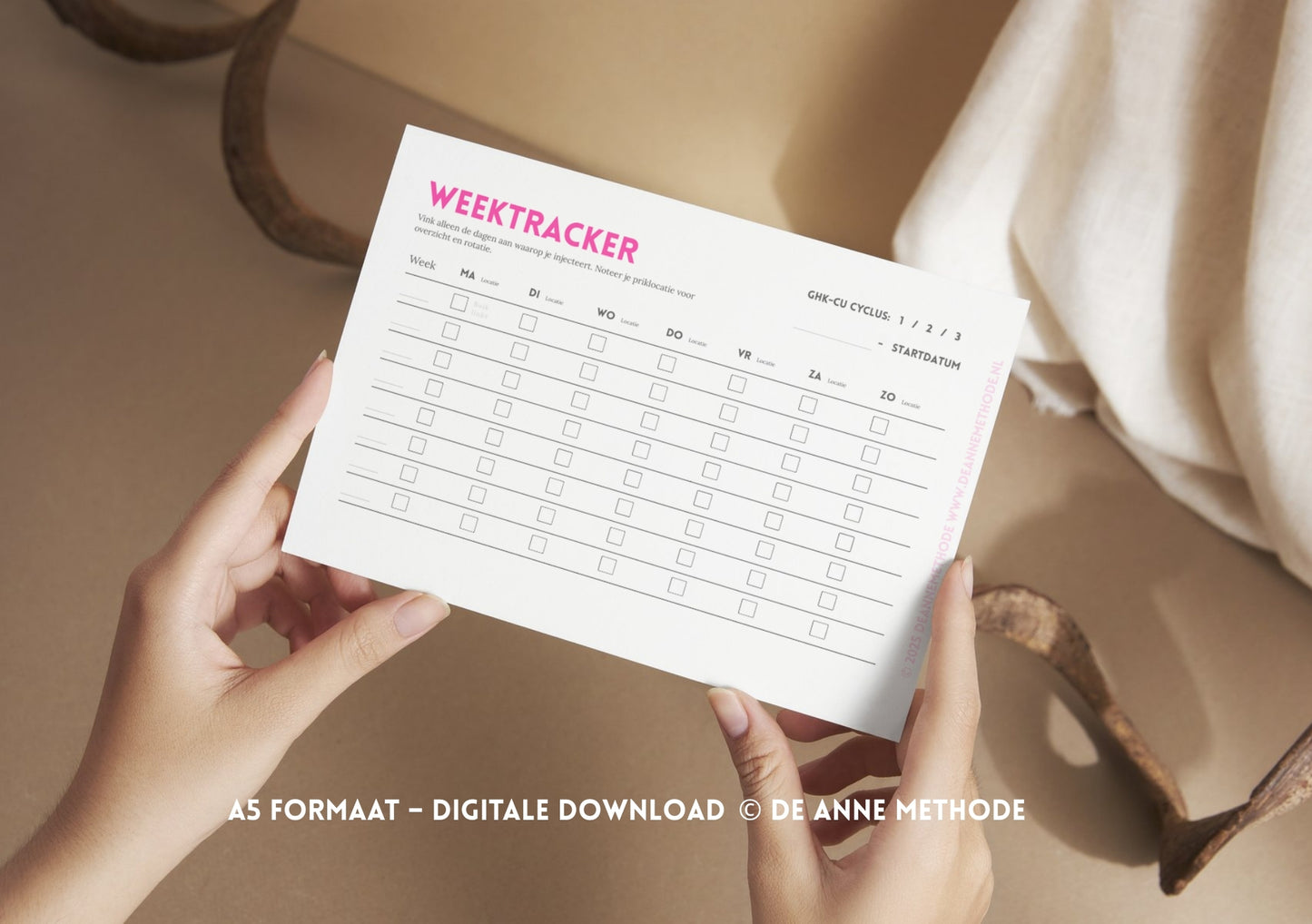 GHK-Cu Cyclus Gids & Weektracker