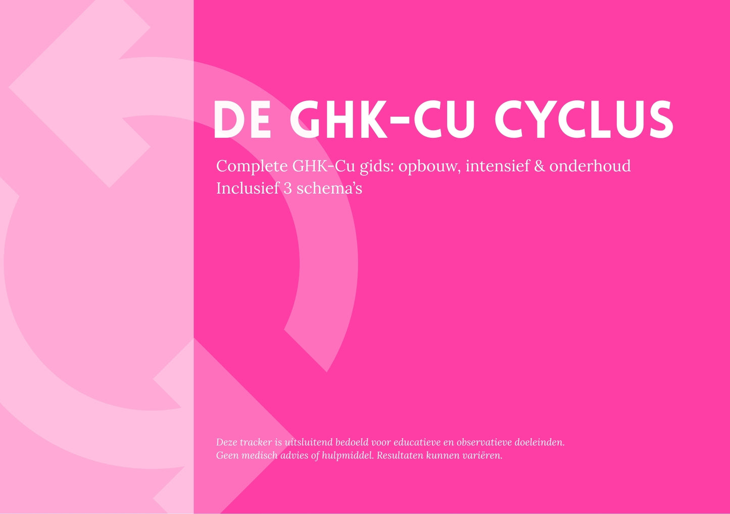 GHK-Cu Cyclus Gids & Weektracker